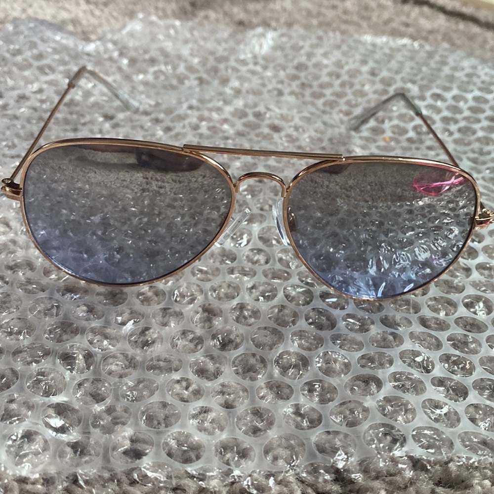 Aviator Sunglasses - Tinted Blue